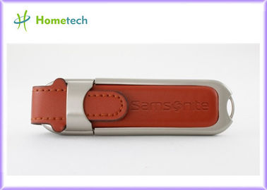 Regalo 128MB - dispositivo de almacenamiento de cuero del aniversario del lápiz de memoria 2,0 de 64GB USB