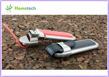 Lápiz de memoria del cuero USB del OEM