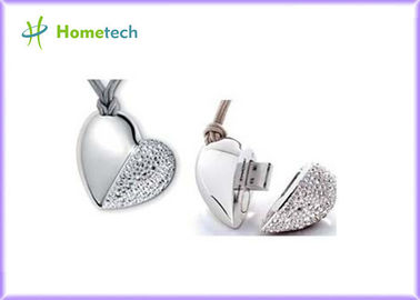 memoria USB cristalina del corazón 1GB/2GB/8GB, casandose la impulsión del palillo del diamante USB