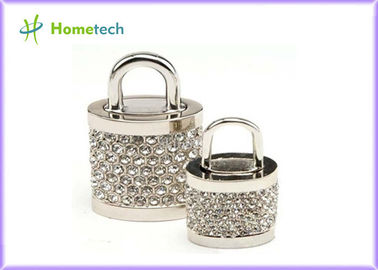 Palillo de destello del diamante USB 2,0 de alta velocidad del diamante 16GB, memoria USB cristalina de la cerradura