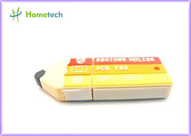 Memoria USB amarilla de la historieta, 2GB 4GB 8GB personalizó memorias USB