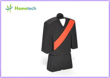 Memoria USB negra de la historieta de la forma del traje/memoria USB micro