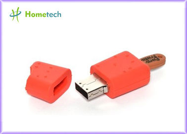 Memoria USB roja de la historieta del helado/memoria USB por encargo