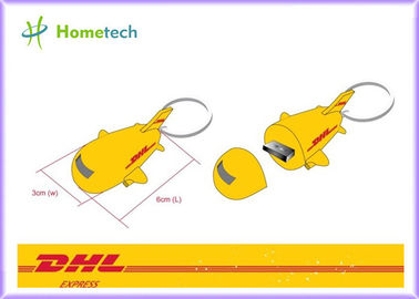 La historieta de la forma del aeroplano modificó el caucho suave de memoria USB para requisitos particulares para los muchachos 4GB/8GB