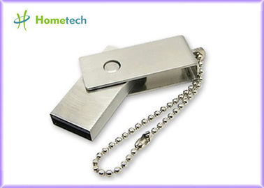 La torsión grabada logotipo USB del metal pega 4G 8G 16G 32G, palillos de los regalos USB
