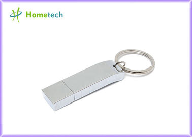 El pulgar de plata del metal de 16GB/32 GB conduce el tipo de interfaz del USB 2,0 para sus regalos del negocio