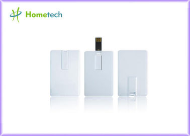 Velocidad blanca de encargo del dispositivo de almacenamiento 8GB 16GB 32GB de la tarjeta de crédito de la tarjeta del color USB
