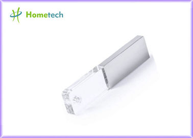 2.o grabado del logotipo 3D de memoria USB cristalina de encargo del corazón para la compañía/el regalo del negocio
