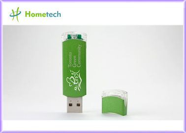 Memoria USB plástica 2,0 del OEM con memoria USB cifrada personalizada