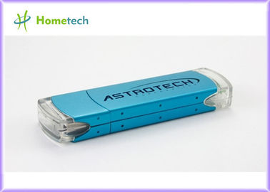 Memoria USB plástica de la capacidad real, memorias USB azules de la encripción USB