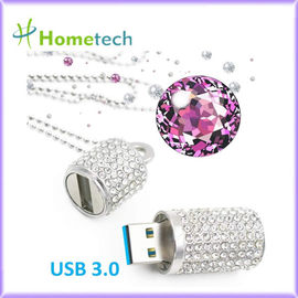 memorias USB cilíndricas del cristal USB de la memoria de 64GB 32GB 16GB