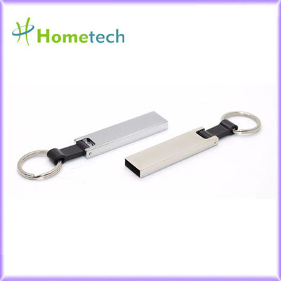 Memoria USB impermeable de alta velocidad 64 palillo de memoria USB del metal de la FCC 15MB/S del pulgar 128GB del GB con Keyholder