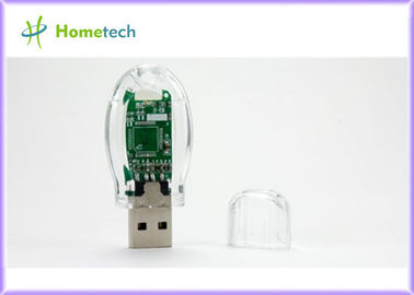 Capacidad grande plástica transparente del palillo 32GB 64GB de memoria USB/USB