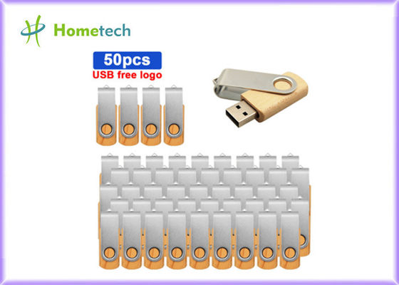 Torsión plegable USB de madera Pen Drive 2,0 3,0 eslabón giratorio de 1 GB 4 GB 8GB 16GB 32GB