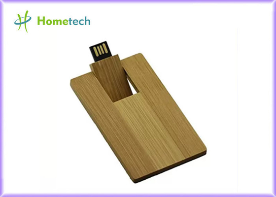 Memoria USB de madera de bambú carbonizada Logo Engraved Wooden USB de la tarjeta 16GB 64 GB de memoria USB de 2tb