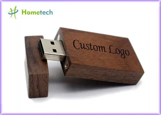 FCC de madera grabada de memoria USB del USB 2,0 EPS 128GB 64GB 10MB/S