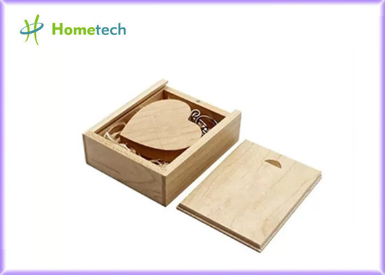 Memory Stick de madera del disco del arce 128GB USB 2,0