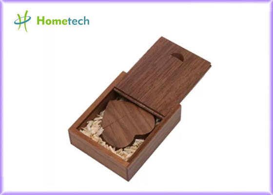 Memoria USB de madera de la nuez 128G de la prenda impermeable 2.0/3.0