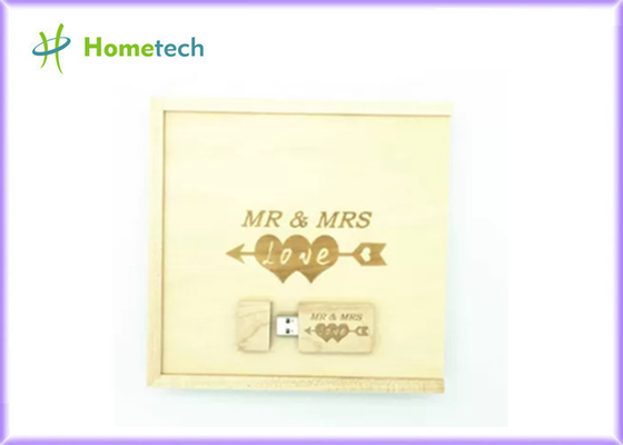 Memoria USB de madera del microprocesador de la fotografía 32GB 64GB MLC