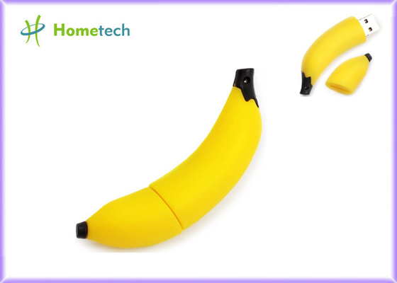 El plátano lindo de memoria USB 4GB 8GB del diseño USB 2,0 de la fruta formó para el regalo promocional