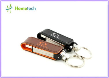 Velocidad de cuero negra/roja/del amarillo USB del lápiz de memoria 1GB 2GB