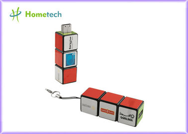 1GB, pluma mágica del cubo USB de Rubik de memoria USB plástica 2GB conduce