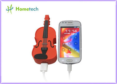 Acuerdo universal de la guitarra del PVC de batería del cargador móvil único USB de la copia de seguridad